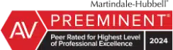 2024 Martindale-Hubbell AV Preeminent® Award - Peer Rated for Highest Level of Professional Excellence