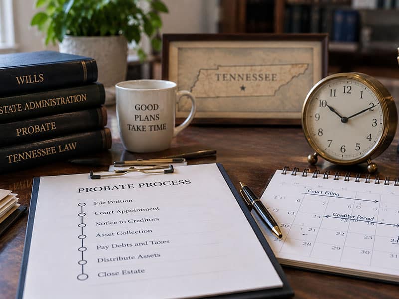 probate-process-in-Tennessee-timeline