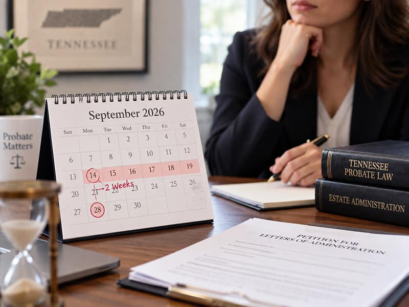 timeline-getting-letters-of-administration-in-Tennessee